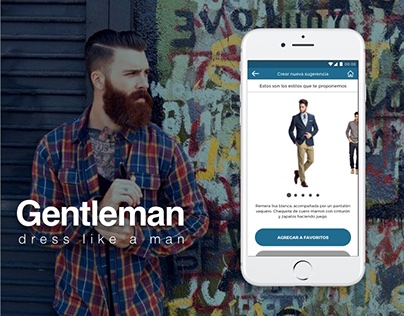 App design - Gentleman - 2017