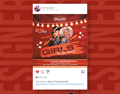 Flyer Digital - Girls In The House #2 - Amaterasu Club