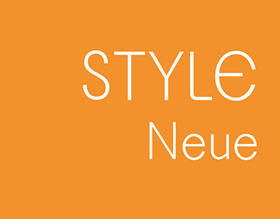 Création d'une typographie : "Style neue"