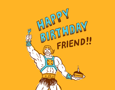 He-man birthday card