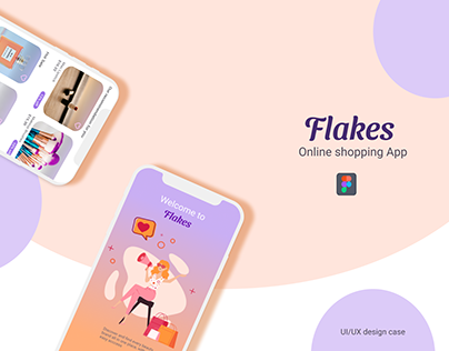 Flakes online shopping app | design case