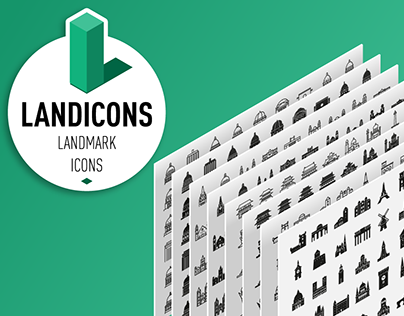Project thumbnail - Landicons.com - Landmark Icon Sets