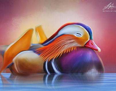 “Beautiful Birds Series” Digital Art by Wayne Flint