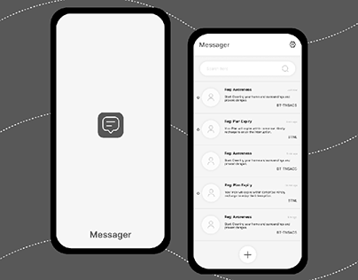 Messaging app UI design