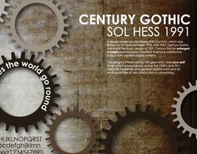 Century Gothic | Typography Poster Design