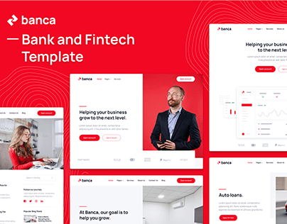 Banca - Bank & Fintech Webflow Template