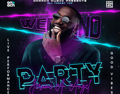 DJ Night Club Party Flyer Template