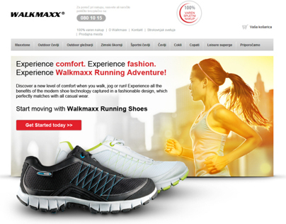 Walkmaxx Landing page - Running shoes
