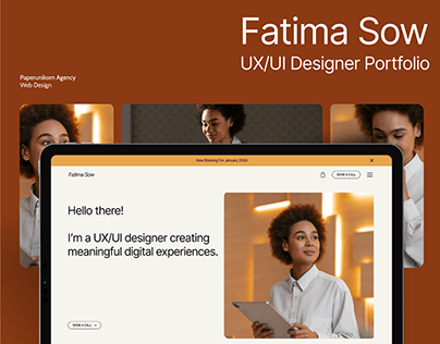 Fatima Sow - Portfolio Webflow Template