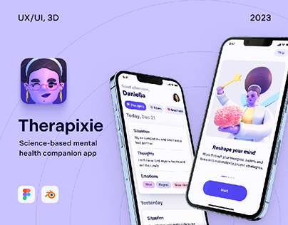 Therapixie — Mental health companion app