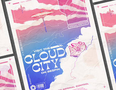 Visit the Cloud City Star Wars Travel Poster