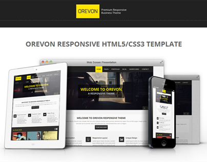 Orevon - Multipurpose HTML5 Responsive Template