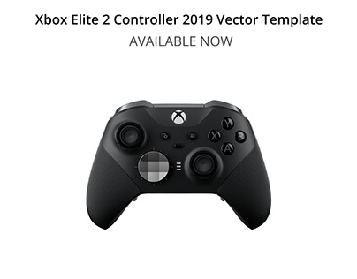 Xbox ELITE 2 Controller Skin Vector Template