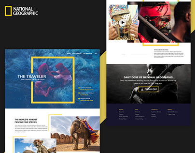 National Geographic Landing page.