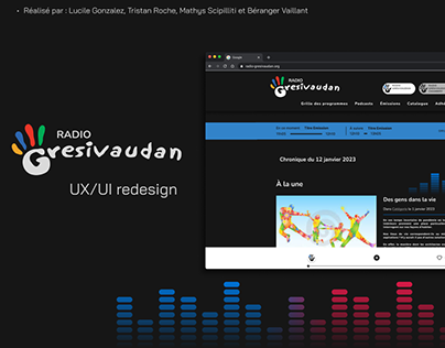 UX/UI design Radio Grésivaudan