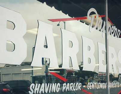 Dapperz Barbershop - Storefront Window Sign