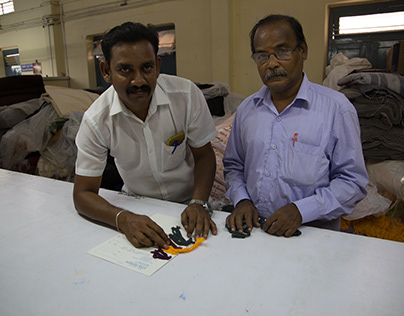 Workers from a textile industry in Karur, Tamil Nadu.
