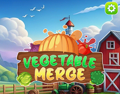 Vegetable Merge Game UI