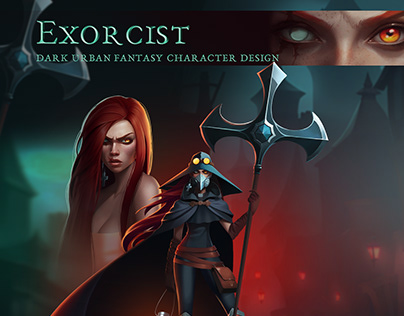 Exorcist. Semi-realistic character design