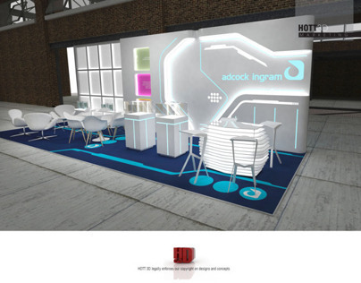 Adcock Ingram - Tron inspired exhibition stand