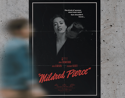 Poster work for "Mildred Pierce" (1945)