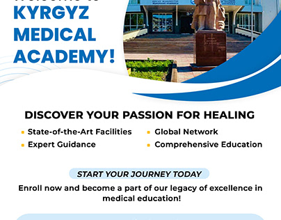 KYRGYZ Medical Academy Promotion Flyer