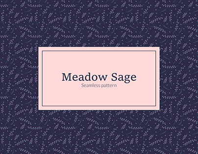 Meadow Sage. Seamless Pattern.