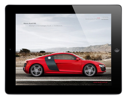 Screenshot iPad Ad for Audi R8