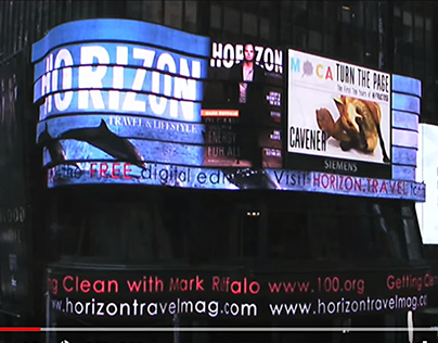 Times Square Billboard for Turn the Page Exhibit