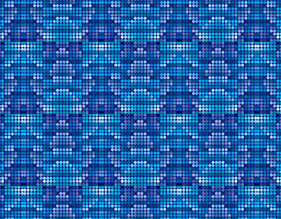 Experimental Blue (Abstracted Pattern Design)