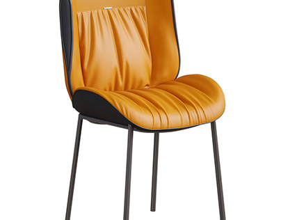 Nordic leather Dining chair