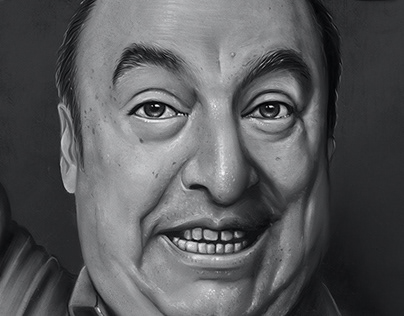 Pablo Neruda - Digital Painting