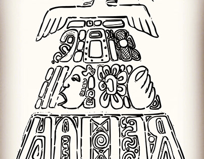 Tee Design, for Hamer band, based on Mayan Glyphs