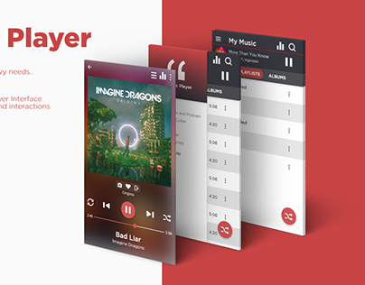 Music Application UI Design