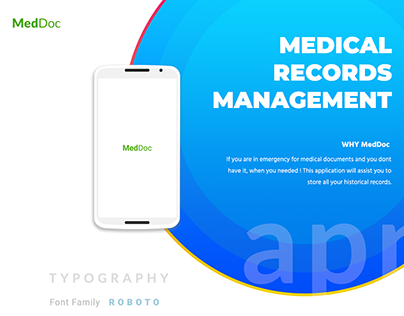 UI/UX Design - Medical Records Management for Android