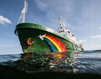 El MV Esperanza, el barco de Greenpeace