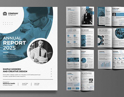 Company Annual Report Layout