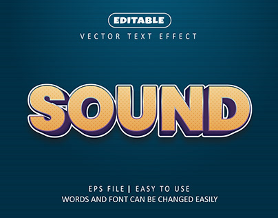 Sound text effect