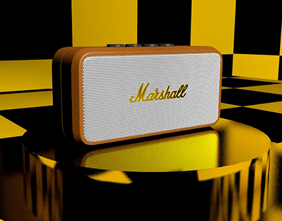 Marshall Speaker Modeling Animation
