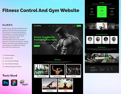 SwiftFit - Fitness Website Landing Page
