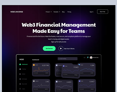 Web3 -Financial Website Design