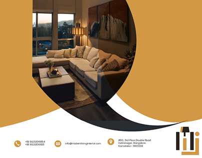 Interior brochure for the client ModernLiving