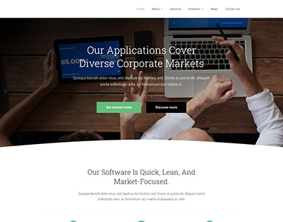 Software Company Website Design