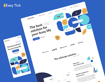 Easy Tick task management | Website design