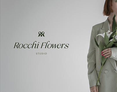 Логотип для цветочной студии "Rocchi Flowers"