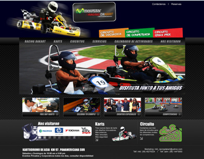 Diseño web Kartodromo de Asia