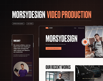 Website design for video production studio