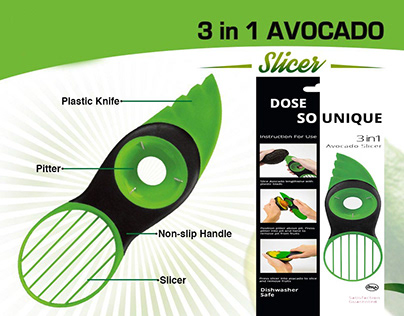 Packaging design for Avocado Slicer
