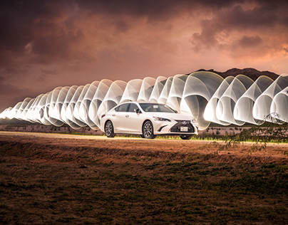 Lexus ES300 Hybrid Lightpainting Photography