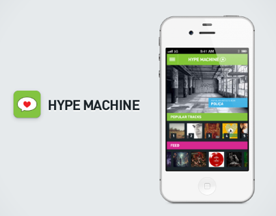 Hype Machine iOS App Redesign